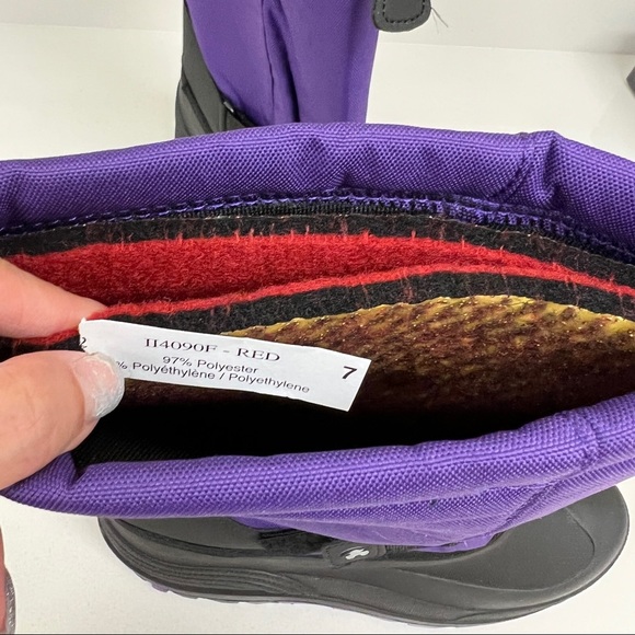 Kamik Rocket Pac Insulated Waterproof Violet Purple Girls Snow Boots NWOB Size 7 - Picture 7 of 7